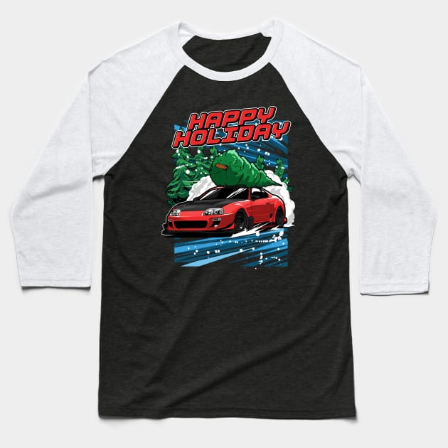 Toyota Supra Baseball T-Shirt by JDMAPEX